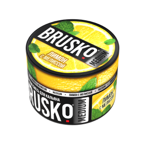 Табак Brusko Medium, 50гр "Лимон с мелисой"