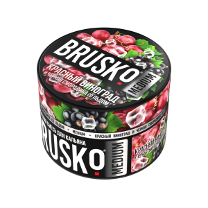 Табак Brusko Medium, 50гр "Красный виноград и чёрная смородина со льдом"